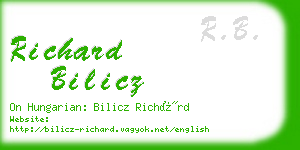 richard bilicz business card